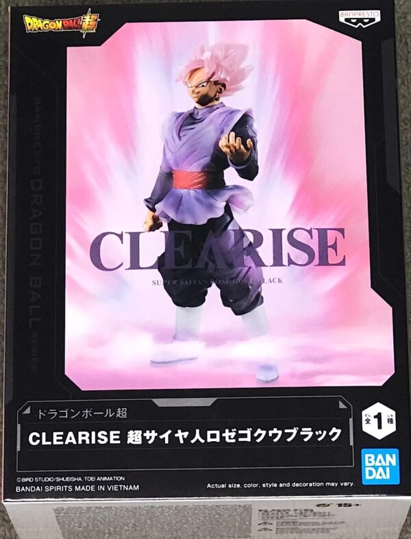 Figura Goku Black Super Saiyan Rosè Clearise de banpresto