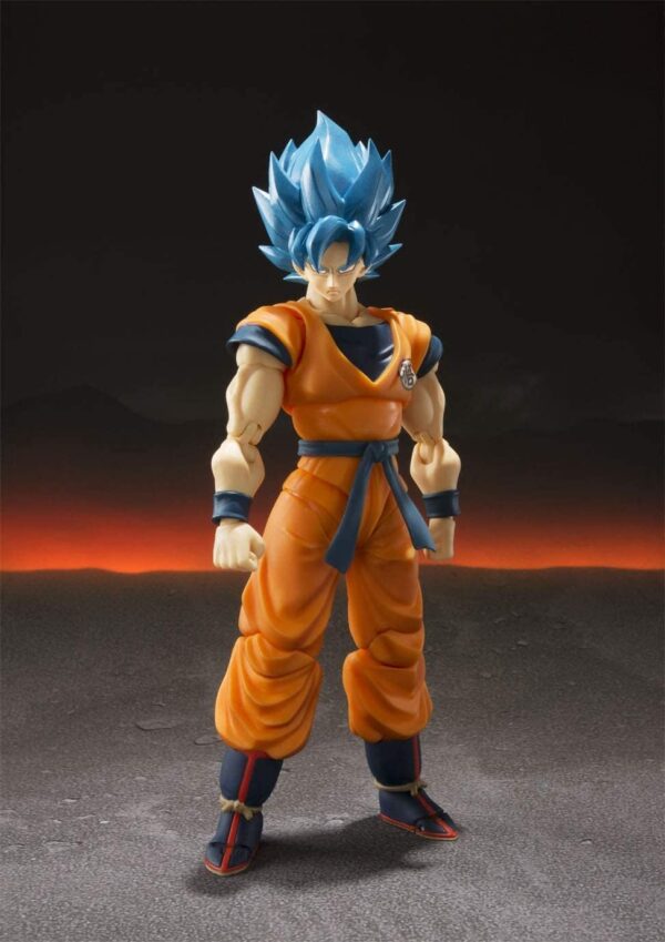 figura de Goku Super Saiyan Blue SH Figuarts figuras de Dragon ball articulables