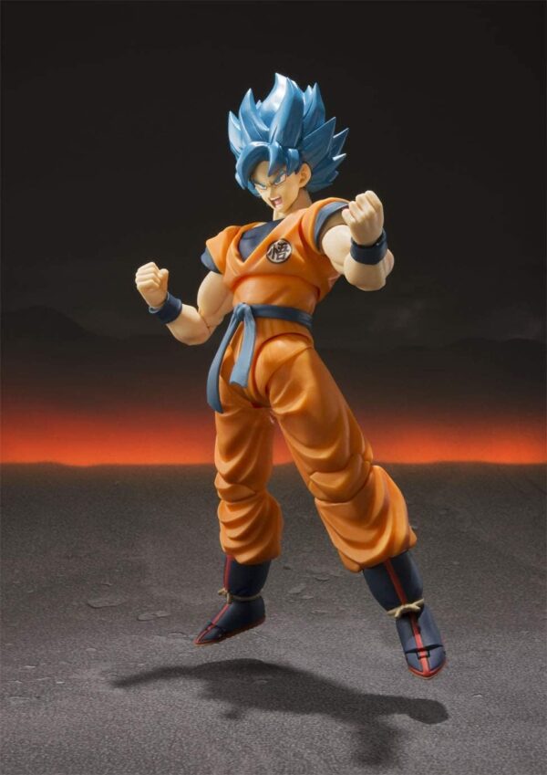 figura de Goku Super Saiyan Blue SH Figuarts figuras de Dragon ball articulables