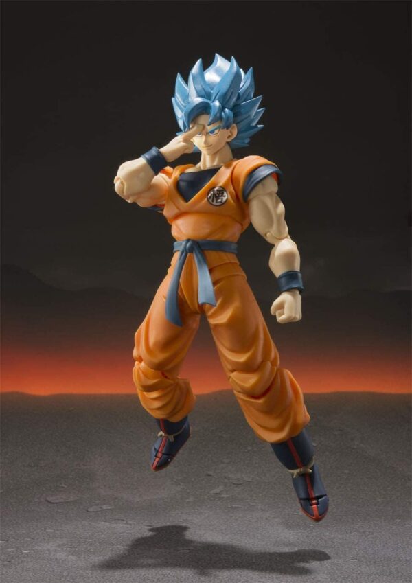 figura de Goku Super Saiyan Blue SH Figuarts figuras de Dragon ball articulables