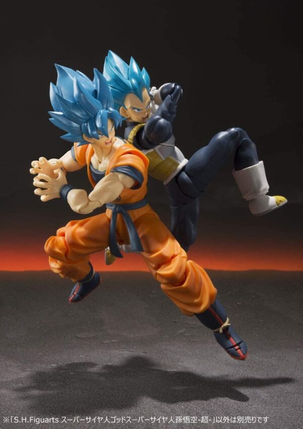 figura de Goku y vegeta Super Saiyan Blue SH Figuarts figuras de Dragon ball articulables