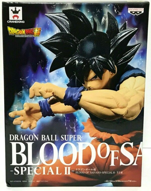 figura de Son Goku Ultra instinct Blood of Saiyans Banpresto